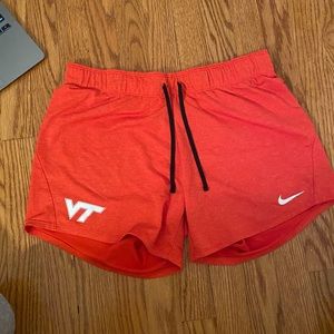 Nike VirginiaTech orange performance shorts